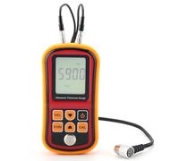 Solinder Jauge D'épaisseur Ultrasonique Numérique, Moniteur de Test de Largeur D'acier 1.2 à 300mm, Calibrage Automatique, Grand écran LCD