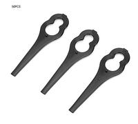 Solinder Lame de Tondeuse à Gazon, Plastique Durable Jeu de 50 Pièces | Haute efficacité de coupe, Matériau antirouille, Compatible avec BOSCH ALM