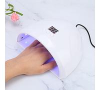 Solinder Lampe Sèche-Ongles UV/LED à Double Source de Lumière avec Synchronisation Intelligente, écran LCD, Induction Infrarouge pour Vernis à Ongles Gel, Outil de Manucure Tendan (Blanche)