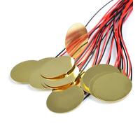 Solinder Lot de 15 micros piézo piézoélectrique, disques d'amplification piézo de 27 mm, convertisseur de disque piézo, capteur de son de déclenchement de microphone de contact avec câbles de 13