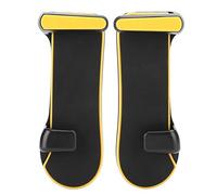 Solinder Manette de Jeu de Tir Continu, Fonctionnement Stable, Joystick Complet à Quatre Doigts, Protection Jeu, Matériau ABS, pour Tablette PC/IOS, Interface Type Boucle, (Jaune)