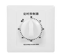 Solinder Minuteur à Compte à Rebours avec Coque en Plastique Durable | Programmable, bouton de commande, adapté au chauffe-eau, au ventilateur, à la pompe et à la lampe