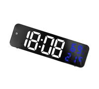 Solinder Miroir Grande Horloge LED Numérique pour Usage Domestique (White | Écran haute définition, Fonctionnalités multifonctionnelles, Économie d\'énergie longue durée, Parfait pour les bureaux et