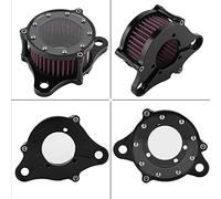Solinder Motorcycle Air Filter System, S'adapte avec XL883 2004-2016, Excellentes Performances, économie D'énergie, Installation D'assistance, Recyclage Propre, Surface Polie Anodisée