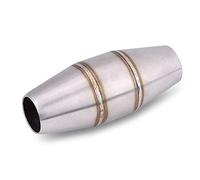 Solinder Motorcycle Exhaust Pipe Muffler, Stainless Steel 35mm Silencer Kit, Made of High Quality Stainless Steel and Sturdy in Use, Saving Effort, Lowering the Voice, Brings a