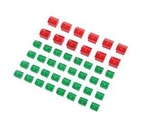 Solinder Pièces de Rechange de Jeu D'hôtel, Accessoires Supplément Pièce Jeu Maisons D'hôtel en Plastique, Ensemble avec 10 Maisons Rouges et 30 Vertes pour Un