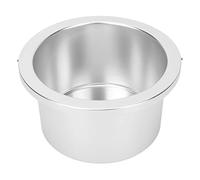 Solinder Pot de Remplacement pour Machine à Chauffer la Cire, en Aluminium Durable, Chauffe-cire Rapide et Facile à Nettoyer, Pot Intérieur pour Salon et Usage Domestique, Argent 4,13 Pouces