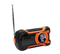 Solinder Radio à Manivelle d'urgence étanche avec Banque d'alimentation 5000 MAh, Radio Météo NOAA pour Urgence en Cas de Tremblement de Terre Tornade, Adaptée aux Aventures en Plein Air