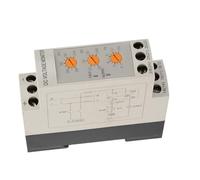 Solinder Relais de Protection Contre Les Surtensions DC 12 V/24 V/36/48, en Temps Réel, Conception Modulaire, Coupure Réglable, Double Contact, Support Inclus, pour Moteur, Batterie, (DC24V)