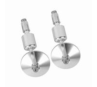 Solinder Rétroviseur de Moto, Rétroviseur à la Barre Ronde à Barre à Barres Ronde avec un Réglage Multiple, Coque en Alliage en Aluminium, S'adapter à la Plupart des Motos, Scooters, (Argent)