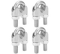 Solinder Rustproof 9/16 Inch Cable Clip, M14 Bolt Clamp | Acier inoxydable 304, Connexion solide, Conception antidérapante, Utilisation polyvalente en extérieur, Idéal pour les