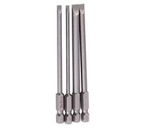 Solinder S2 Alloy Steel Slotted Screwdrivers, 100mm Length | Forte caractéristique magnétique, adaptée aux tournevis manuels et électriques, qualité durable, emballage professionnel