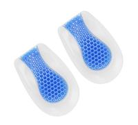 Solinder Talonnette Coussinet de Insert en Gel Coussin de Chaussure en Silicone Absorption des Chocs Doux Antidérapant Ruche Soulagement la Pression Sport Confort Marc (L(41-46))
