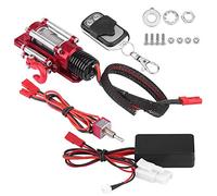 Solinder Treuil de Voiture télécommandé, Accessoire de Chenille Véhicule RC en Métal avec Télécommande, adapté pour Voiture sur Chenilles, SCX10, D90, HPI 1/10 RC