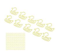 Solinder Trombones Métalliques, Design Adorable en Forme de Canard Jaune | Durable et léger, adapté à la classification des documents, design mignon