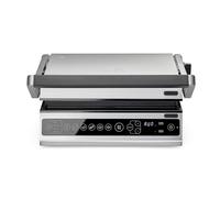 Solis Contact Grill Pro - Profitez comme un pro : gril à contact, machine à sandwich, machine à panini et gaufrettes, acier inoxydable, antiadhésif, facile à nettoyer, ouverture à 180°, sain & sans