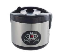 Solis Rice Cooker Duo Program Cuiseur à riz et cuiseur vapeur pour 6 tasses de riz - Convient également pour sushi riz - Minuteur - Fonction maintien au chaud - Avec verre doseur + louche - 1,2 l