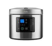 Solis Rice & Potato Cuiseur à riz numérique 5 litres avec minuterie et système de chauffage 3D Multicuiseur pour riz, pommes de terre, légumes et poissons, avec cuillère, verre doseur et insert vapeur