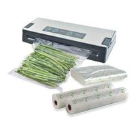 Solis Vac Premium Machine à emballer sous vide avec fonction Pulse, pack avantageux avec films et sacs compostables, appareil de mise sous vide pour aliments, accessoires de cuisine, idéal pour sous