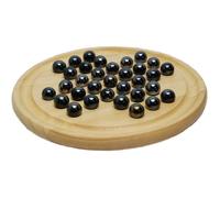 Solitaire 22 cm billes en verre noir