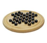 Solitaire 22 cm billes en verre noir