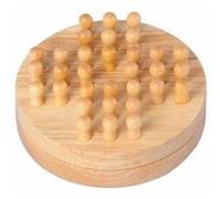 Engelhart – Jeu de société Solitaire tout rond en bois 12 cm – Bois de caoutchouc – Dès 6 ans