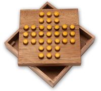 SolitaireJeu De SlotJeu De RéflexionJeu D'énigmesJeu De PatienceJeu De Logique En BoisBouchons Jaunes Taille- L 13,5 X 13,5 X 3 CmJaune.[Y853]