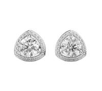 Solitaires en argent sterling 925 avec clous Reuleaux | Placage argent n° 44 | Taille de la pierre : 0,10-1,49 mm | Poids : 2,37 crt | Forme : Ronde | 4,274 g | • Luxe • W_00099