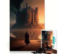 Solitude surréaliste Puzzle 1000 pièces pour Adultes pour renforcer Les Liens, se Souvenir de Moments sereins et Profiter d'une qualité exceptionnelle 38x52cm