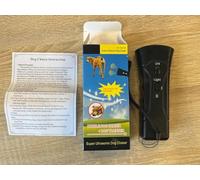 SOLITUZURODE Anti aboiement Chiens, 3 Modes Anti Aboiement Chien Ultrason, 25 Ft Solutions Anti-aboiement pour Chiens de Grande et Petite Taille, Répulsif Chiens à Ultrasons avec LED