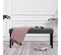 Solivagant 281309 Bench 106 cm Grey Faux Leather,(6.95 KG)