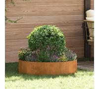 Solivagant Anneau de jardinière 5 pcs Marron 80 x 80 x 20 cm Acier patiné,(11.6 KG)