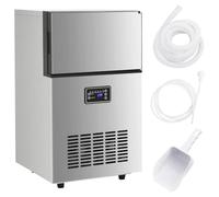 Solivagant Appareil à glaçons argenté 45 kg / 24 h,(21.7 KG)