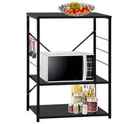 Solivagant Armoire à Four à Micro-Ondes Noir 60x39,6x79,5 cm,(9.3 KG)