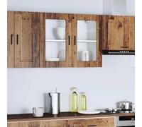 Solivagant Armoire Murale de Cuisine avec Porte en Verre Porto Vieux Bois,(19 KG)
