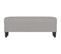 Solivagant Banc Gris Clair 100x35x41 cm Tissu,(6.2 KG)-9407