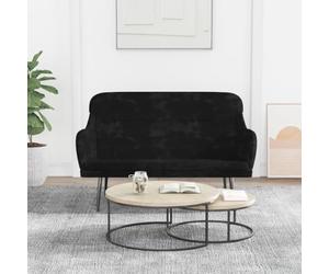 Solivagant Banc Noir 110x76x80 cm Velours,(14.45 KG)