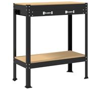 Solivagant Bancs de Travail Noir 80 x 40 x 91 cm Bois d'ingénierie,(12.76 KG)