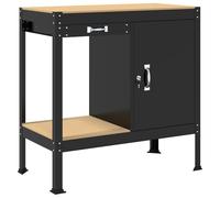 Solivagant Bancs de Travail Noir 90 x 49 x 91 cm Bois d'ingénierie,(21.45 KG)