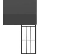 Solivagant Belvédère Mural 3x4 m Anthracite Tissu,(33.55 KG)