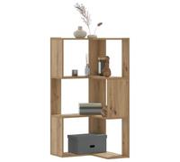 Solivagant Bibliothèque d'angle 3 Niveaux chêne Artisanal Bois ingénierie,(14.5 KG)