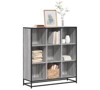 Solivagant Bibliothèque Sonoma Gris 97,5x33x107,5 cm Bois ingénierie métal,(40.4 KG)