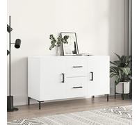 Solivagant Buffet Blanc 100x36x60 cm Bois d'ingénierie,(30 KG)-8172