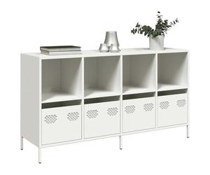 Solivagant Buffet Blanc 135x39x73,5 cm Acier laminé à Froid,(38.66 KG)