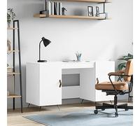 Solivagant Bureau Blanc 140x50x75 cm Bois d'ingénierie,(45 KG)-9516