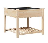 Solivagant Cache-Pot de Jardin avec étagère Beige 90 x 90 x 76,5 cm,(12.05 KG)