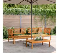 Solivagant Canapés d'angle Palette de Jardin 2 pcs Bois Massif d'acacia,(30.8 KG)