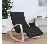 Solivagant Chaise à Bascule Noir Tissu,(11.74 KG)-1077