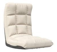 Solivagant Chaise Pliable de Sol Crème Tissu,(4.94 KG)