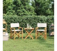 Solivagant Chaises de metteur en scène Pliantes Lot de 2 Bois Teck Massif,(13.9 KG)-8512